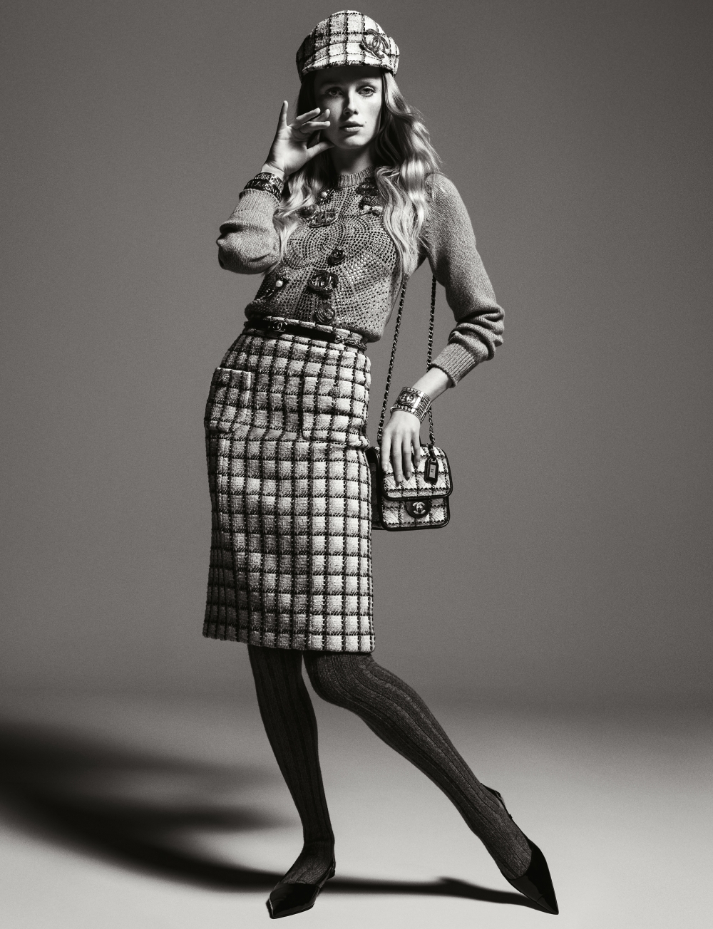 CHANEL 2022/23 秋冬高級時裝系列形象廣告照。