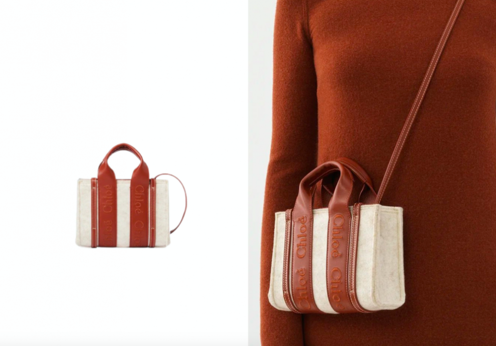 人氣的Mini Woody Tote Bag這次又換上新面料。