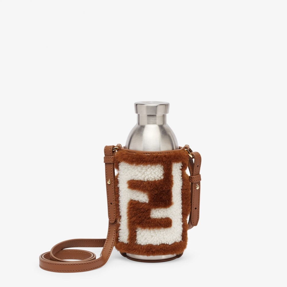 FENDI Flask Holder-Brown