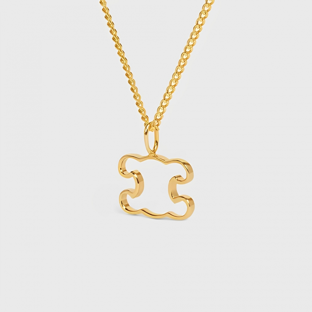 還有推出簡約的項鍊款式。