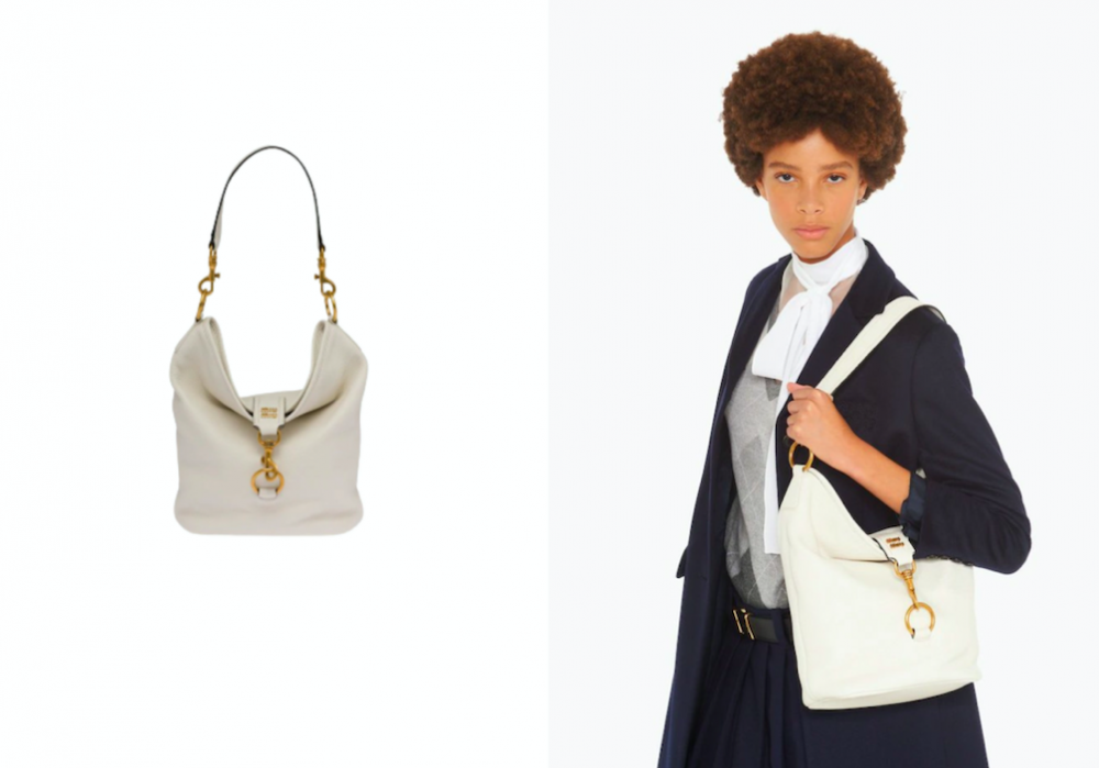 大容量的肩背包有推出白色的款式。