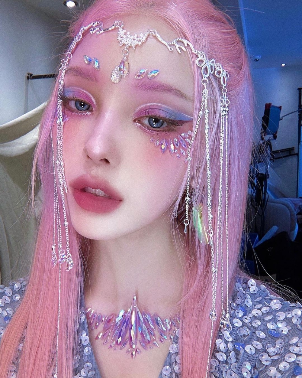 粉紫色妝容充滿仙氣