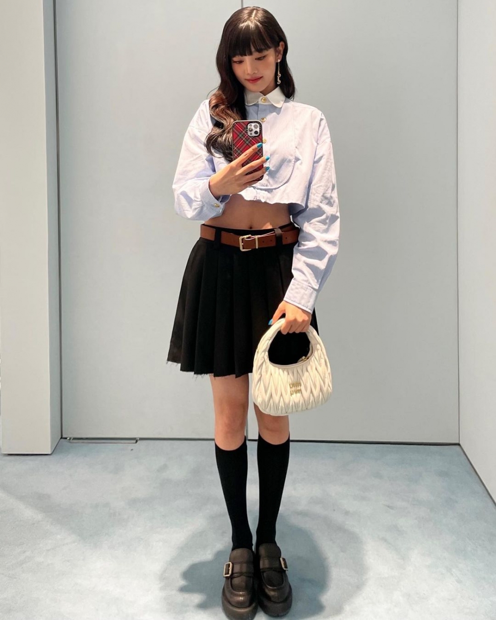 MINNIE樂福鞋搭配長襪