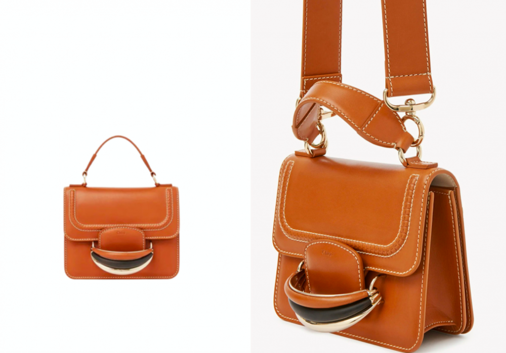 縮小版的Kattie Small Cross-Body Bag也推出暖橘色的配色。