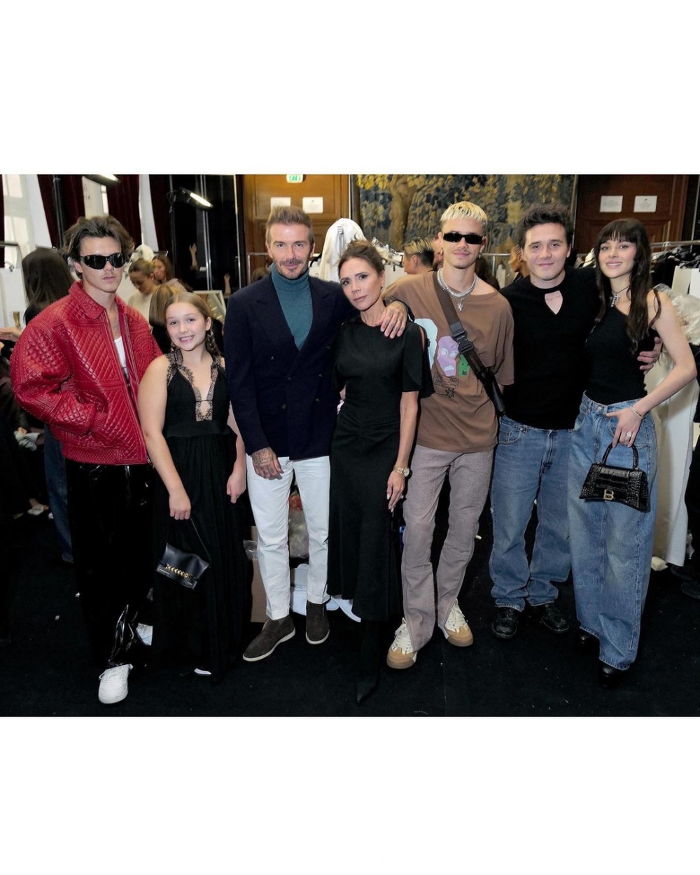 這次他們全家人也都一起現身支持。