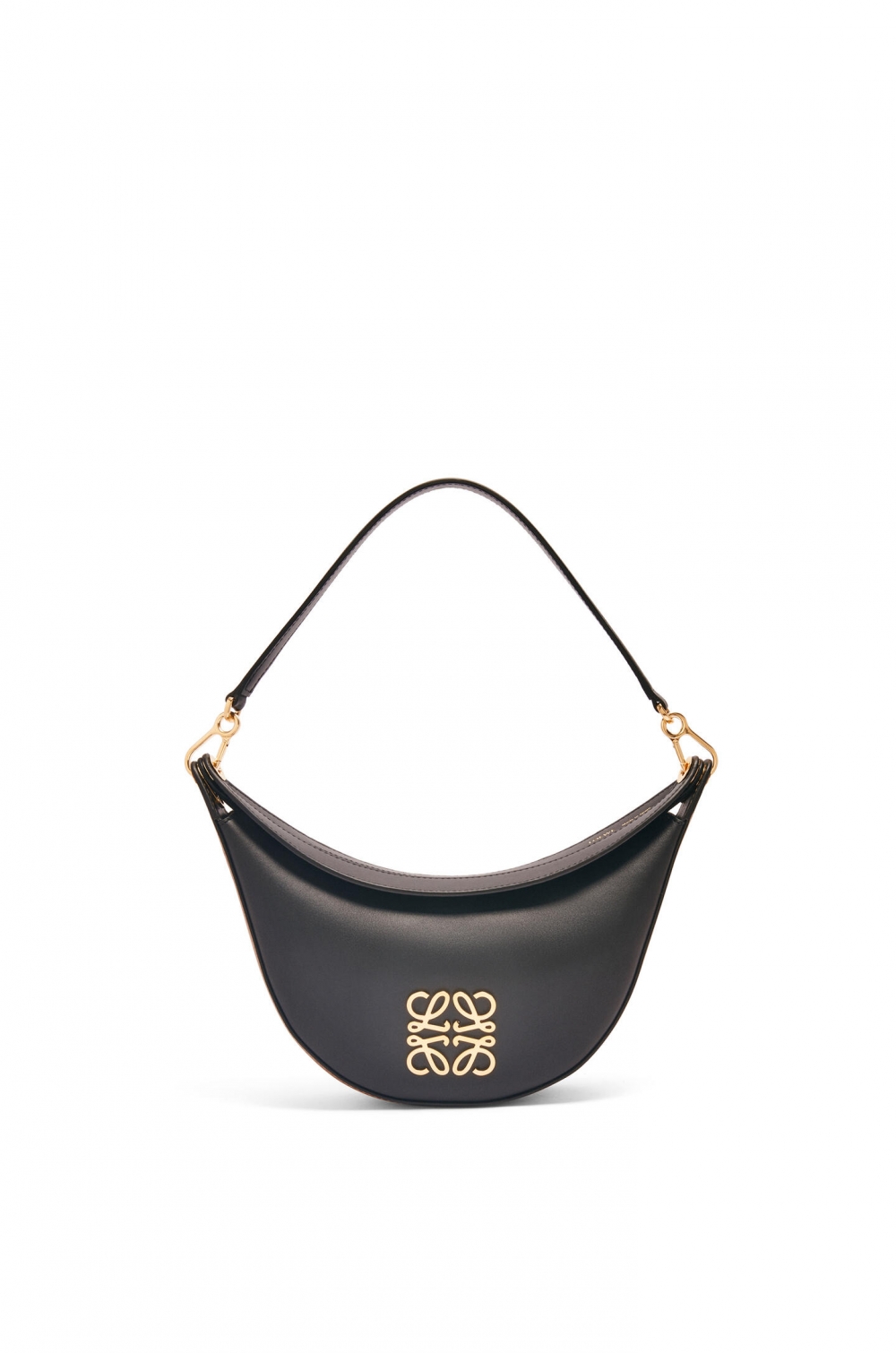 Small LOEWE Luna Bag in Satin Calfskin-Black