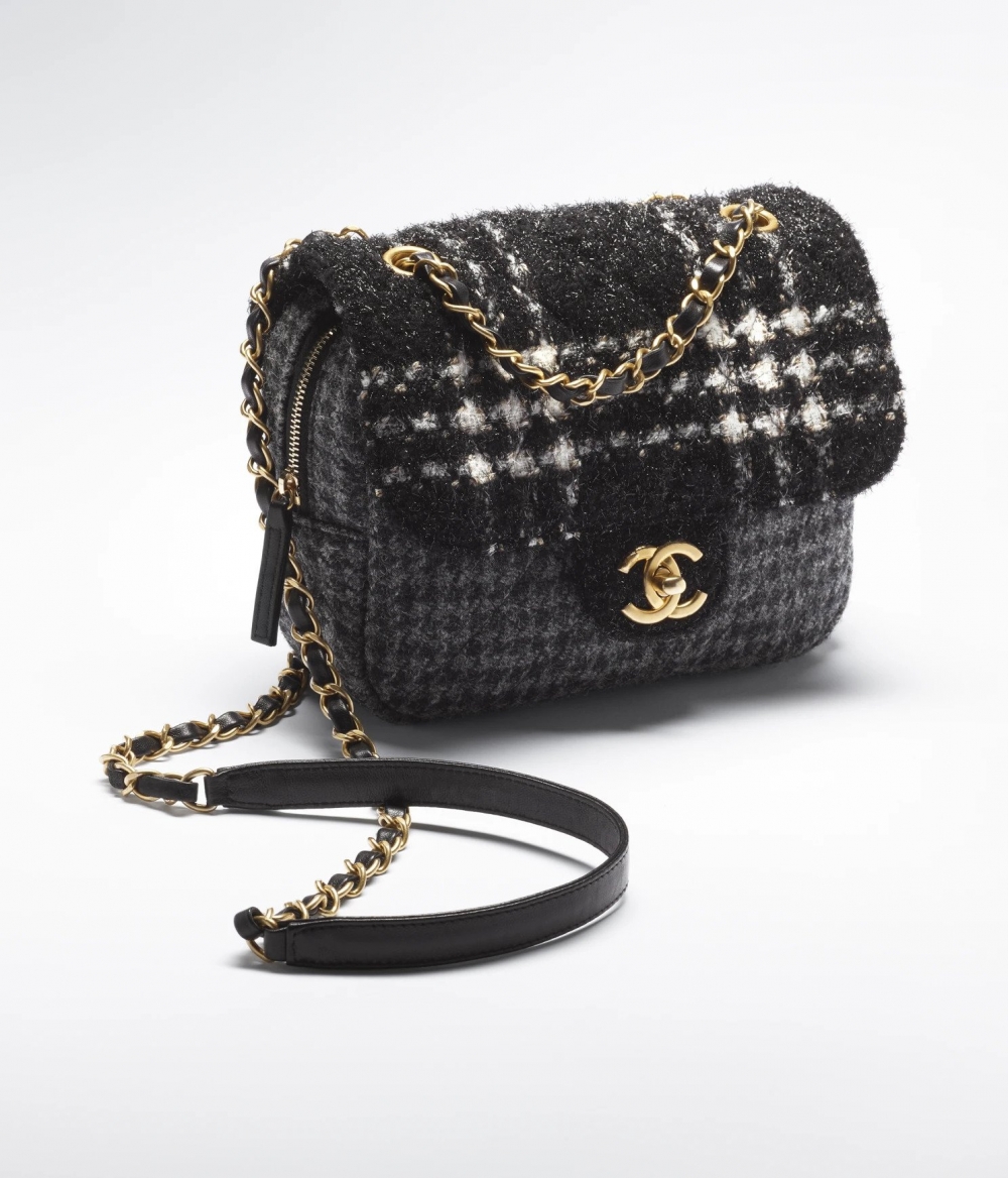 CHANEL Small Flap Bag羊毛花呢。