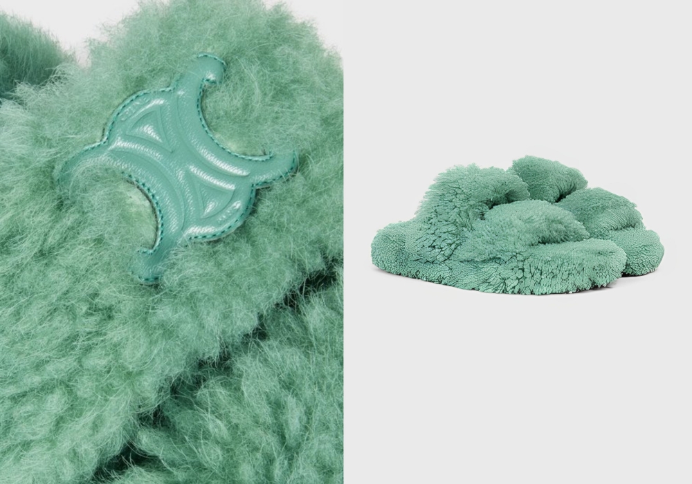 在室內則能穿上這雙可愛拖鞋。