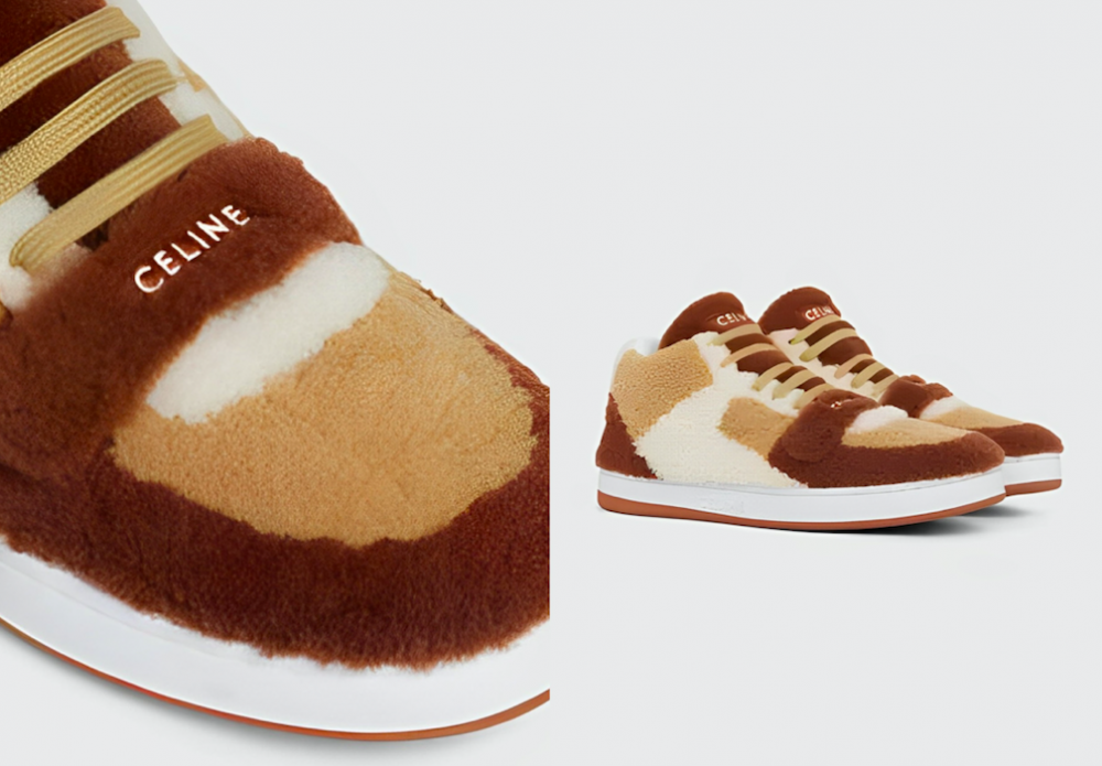 被毛毛覆蓋的鞋身相當可愛。