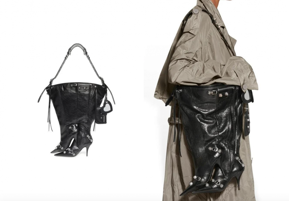 將高跟長靴化作手袋的它也是話題手袋。