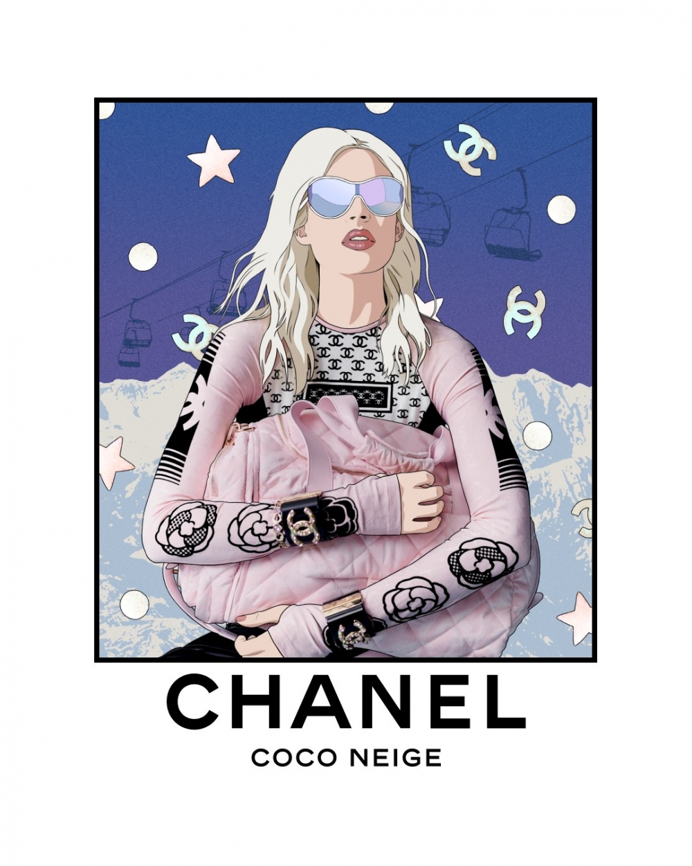 Coco Neige系列源自於Gabrielle Chanel女士對戶外運動的熱愛