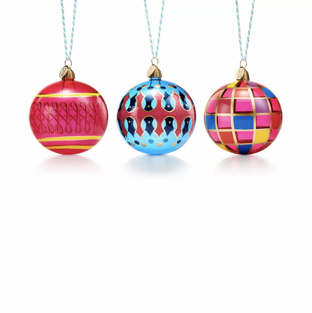 Tiffany & Co.三色玻璃球