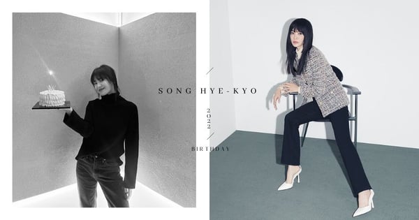 收到滿滿的祝福：釋出新穿搭美照的宋慧喬手捧蛋糕、身旁有著愛犬相伴度過生日！