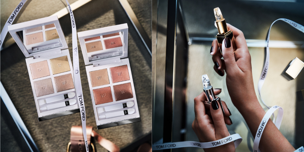 SOLEIL NEIGE SUNLIT ROSE LIP BALM $495 / EYE COLOR QUAD (#01 APRÈS SKI & #02 CHALET LUST) 各HK$775