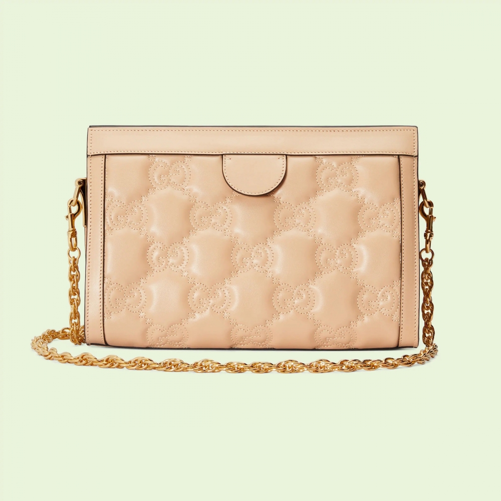 Gucci GG Matelassé Leather Small Bag-米色