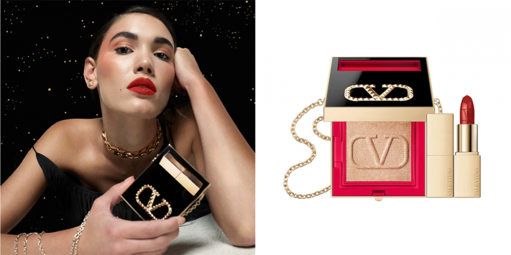 VALENTINO Beauty限量版高訂隨行彩妝鏡盒 (附迷你唇膏 SHADE 111) HK$1,900