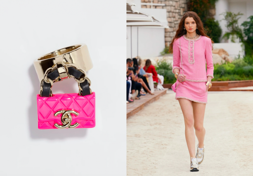 桃粉色的配色十分夢幻。