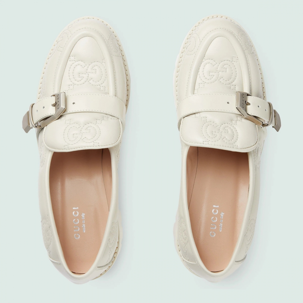 Gucci GG Quilted Shoe-白色