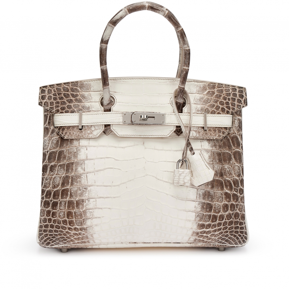 Hermès白色啞光尼羅鱷皮30公分喜馬拉雅柏金包