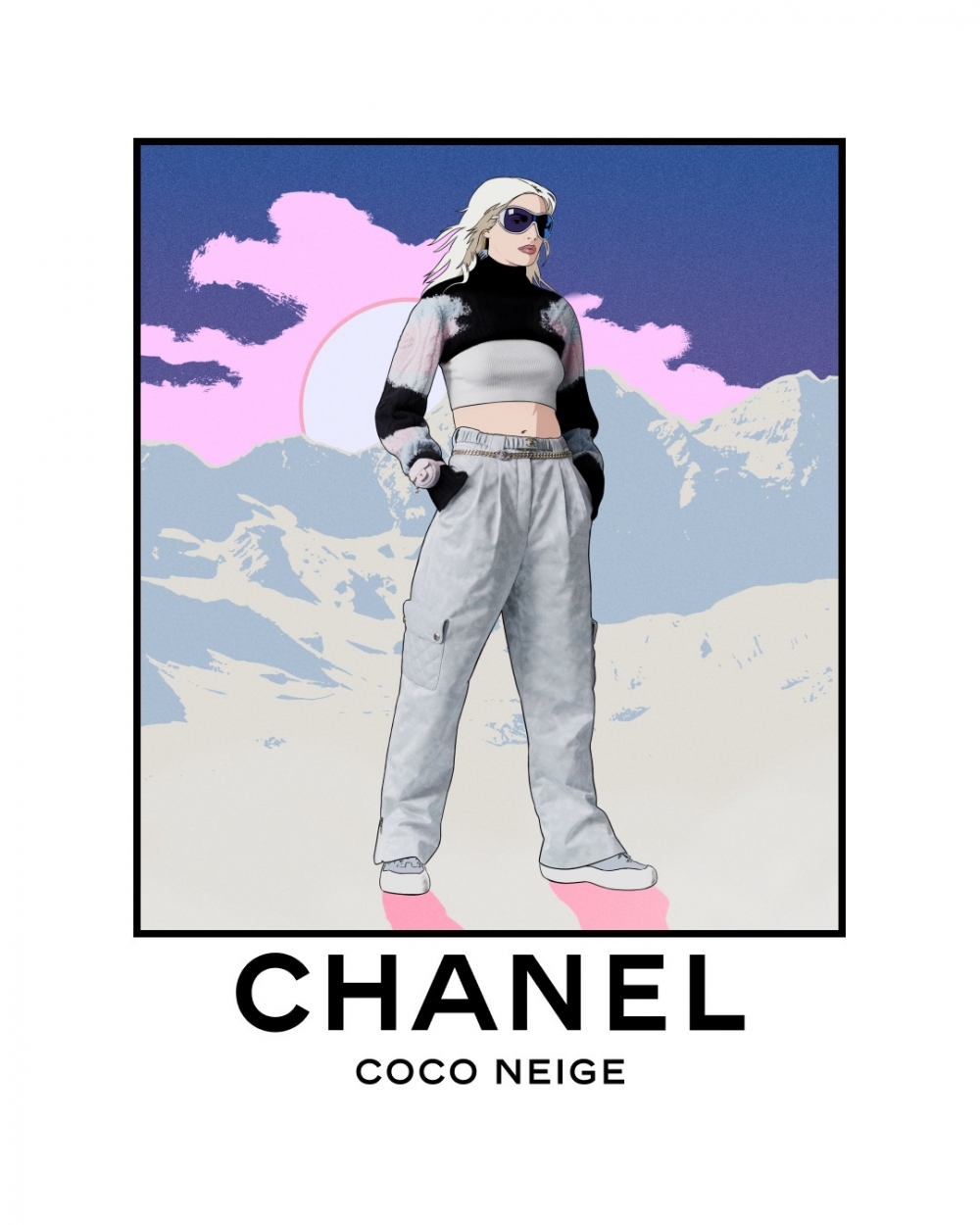 高山滑雪場的場景設計