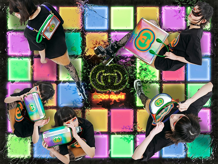 金屬色與彩虹色相結合