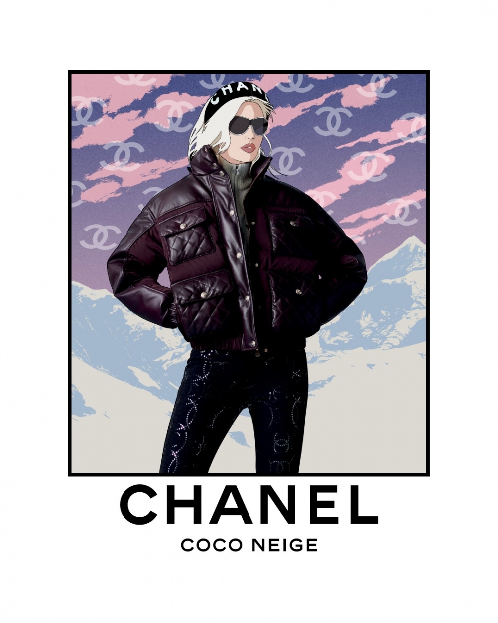 形象照融合卡通插畫風格