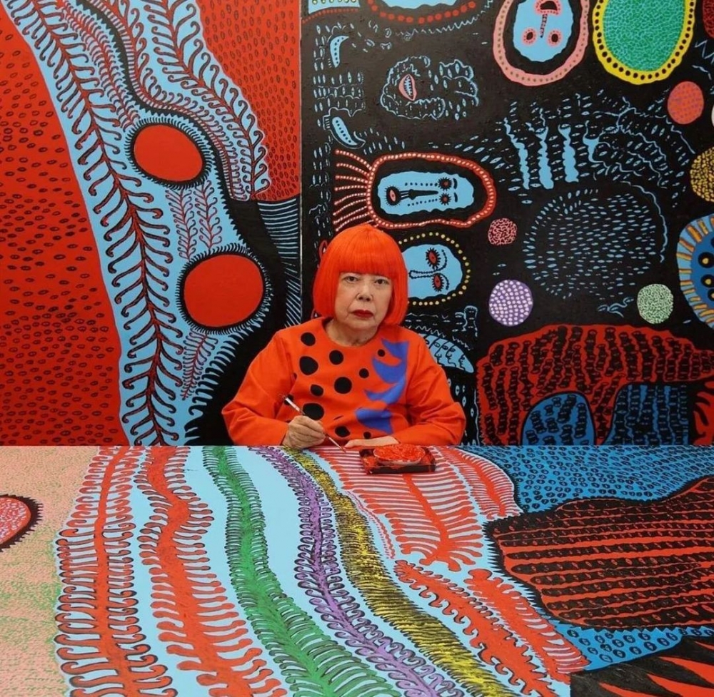 草間彌生真的把作品帶來世界各地。