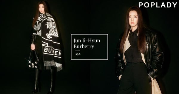 冬天當個100%帥辣女孩:全智賢為Burberry拍攝全新時尚大片,示範風衣+皮夾克多層次穿搭展現英倫魅力
