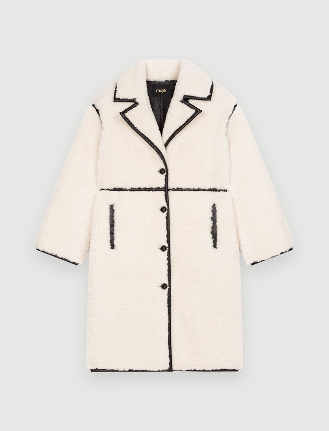 Maje人造羊皮外套