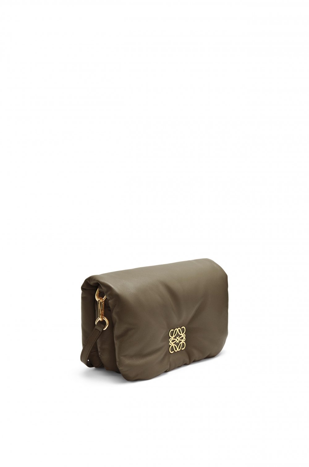 LOEWE Mini Puffer Goya Bag-Dark Khaki Green