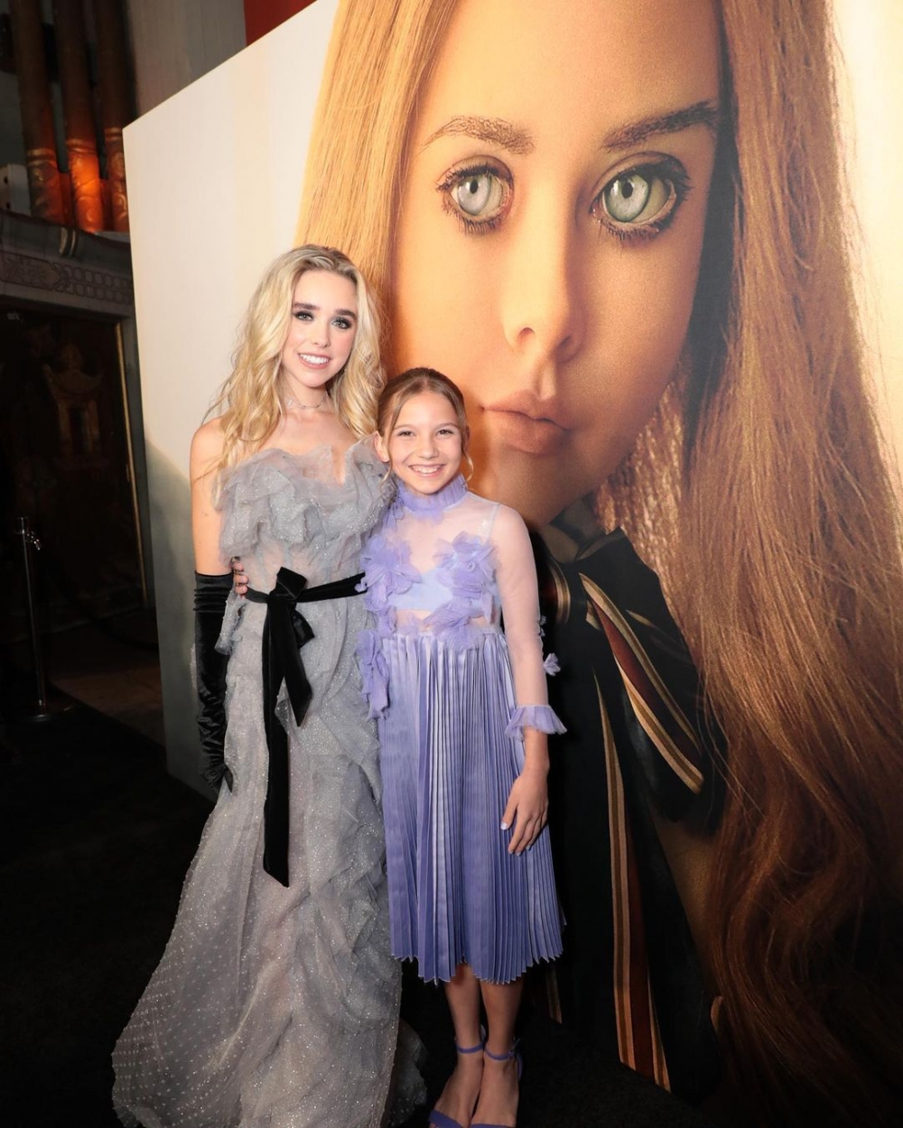 兩人在首映會上的合照。