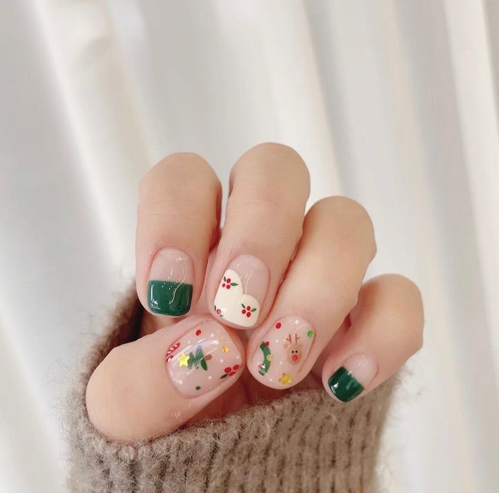 延伸自法式美甲的負空間款式