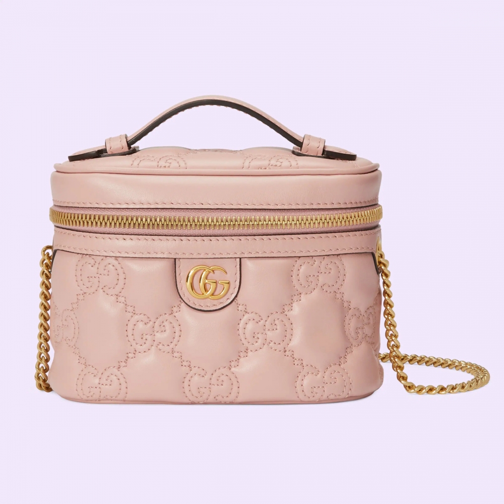 Gucci GG Matelassé Top Handle Mini Bag