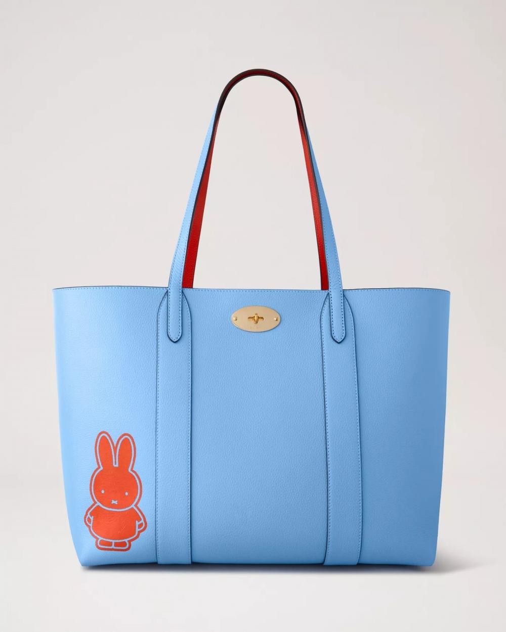 藍色的Mulberry x Miffy - Bayswater Tote。