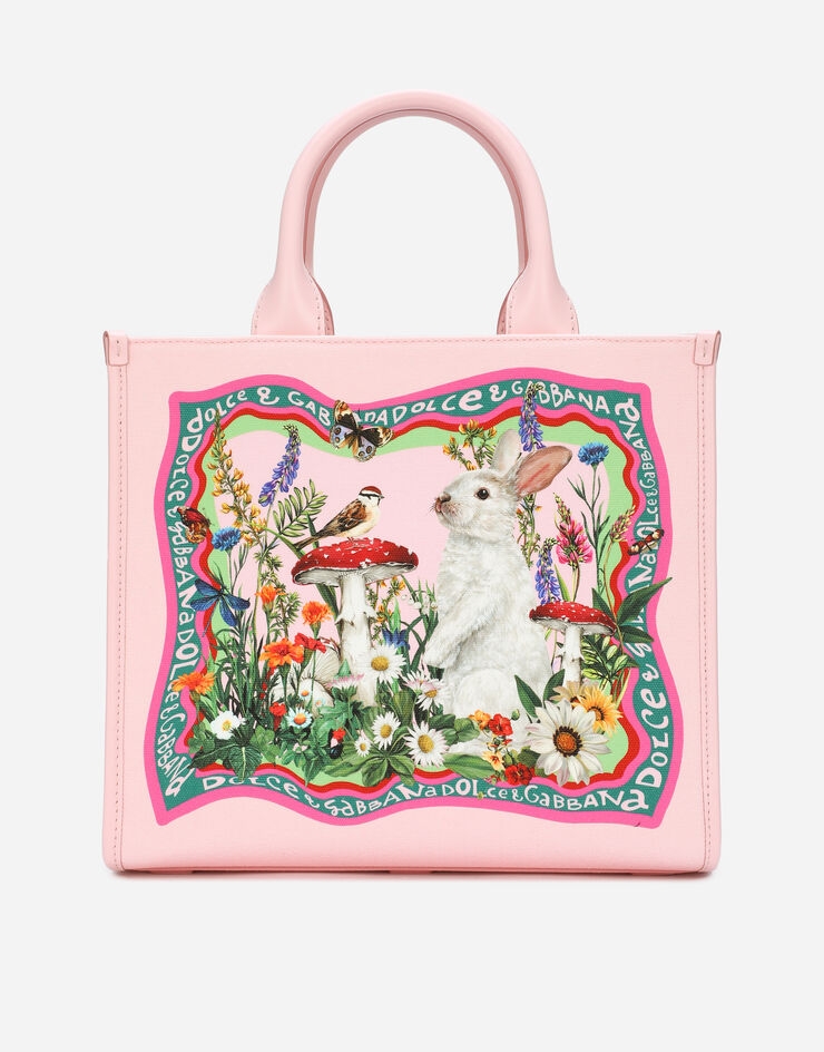 粉嫩色調的Dolce & Gabbana Printed Canvas DG Daily Shopper。