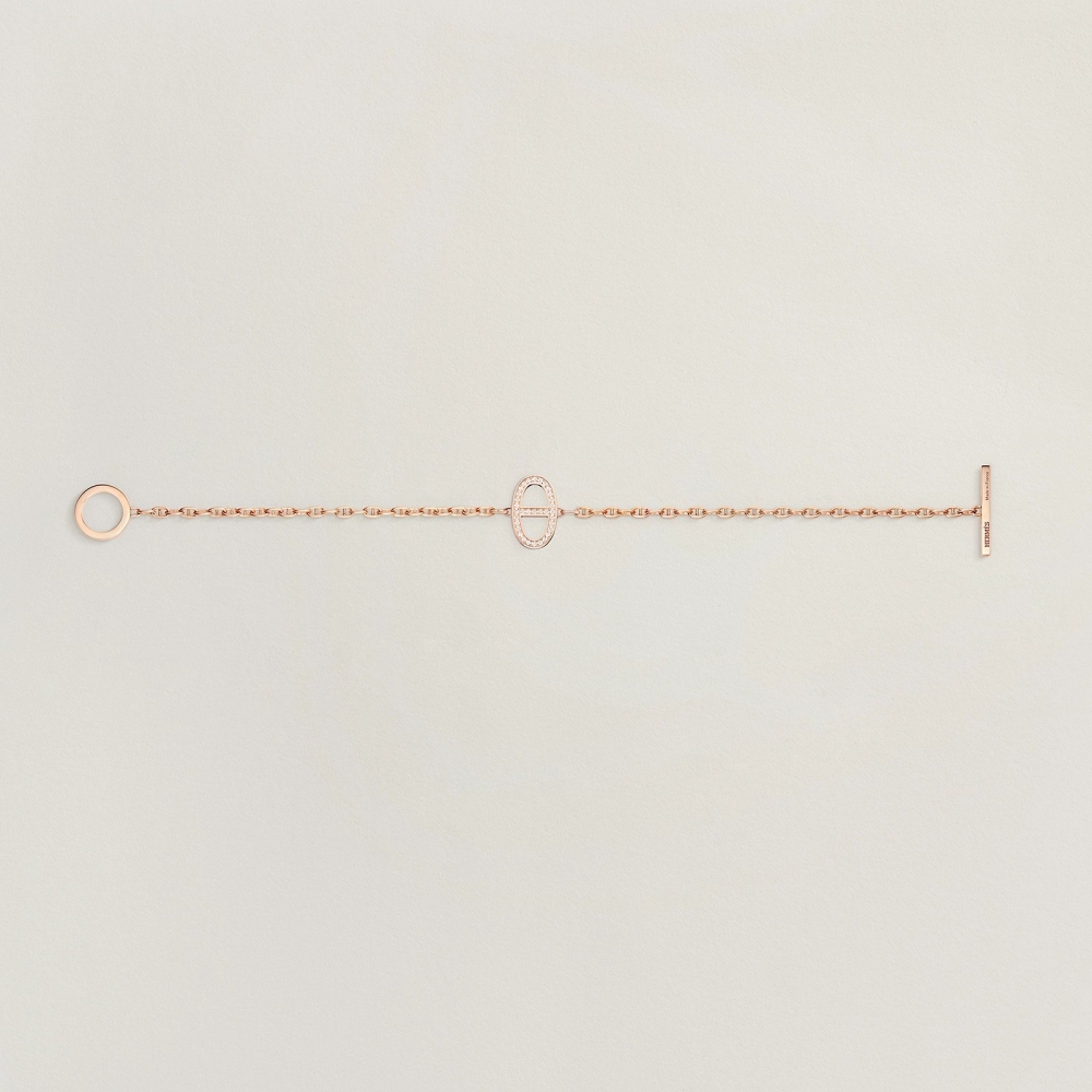 錨鍊鑲嵌璀璨光芒的鑽石。