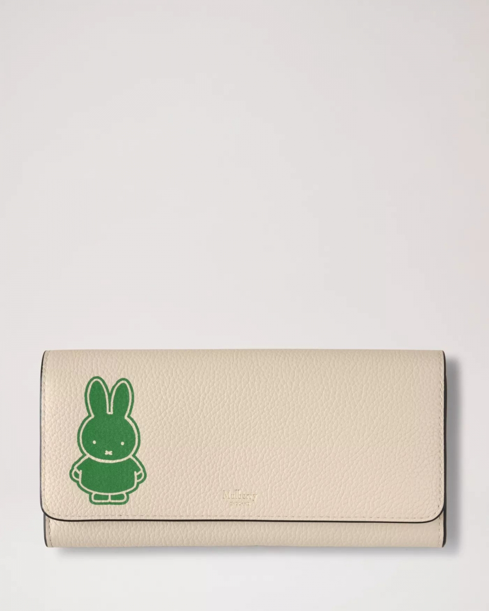 米色的Mulberry x Miffy - Continental Wallet。