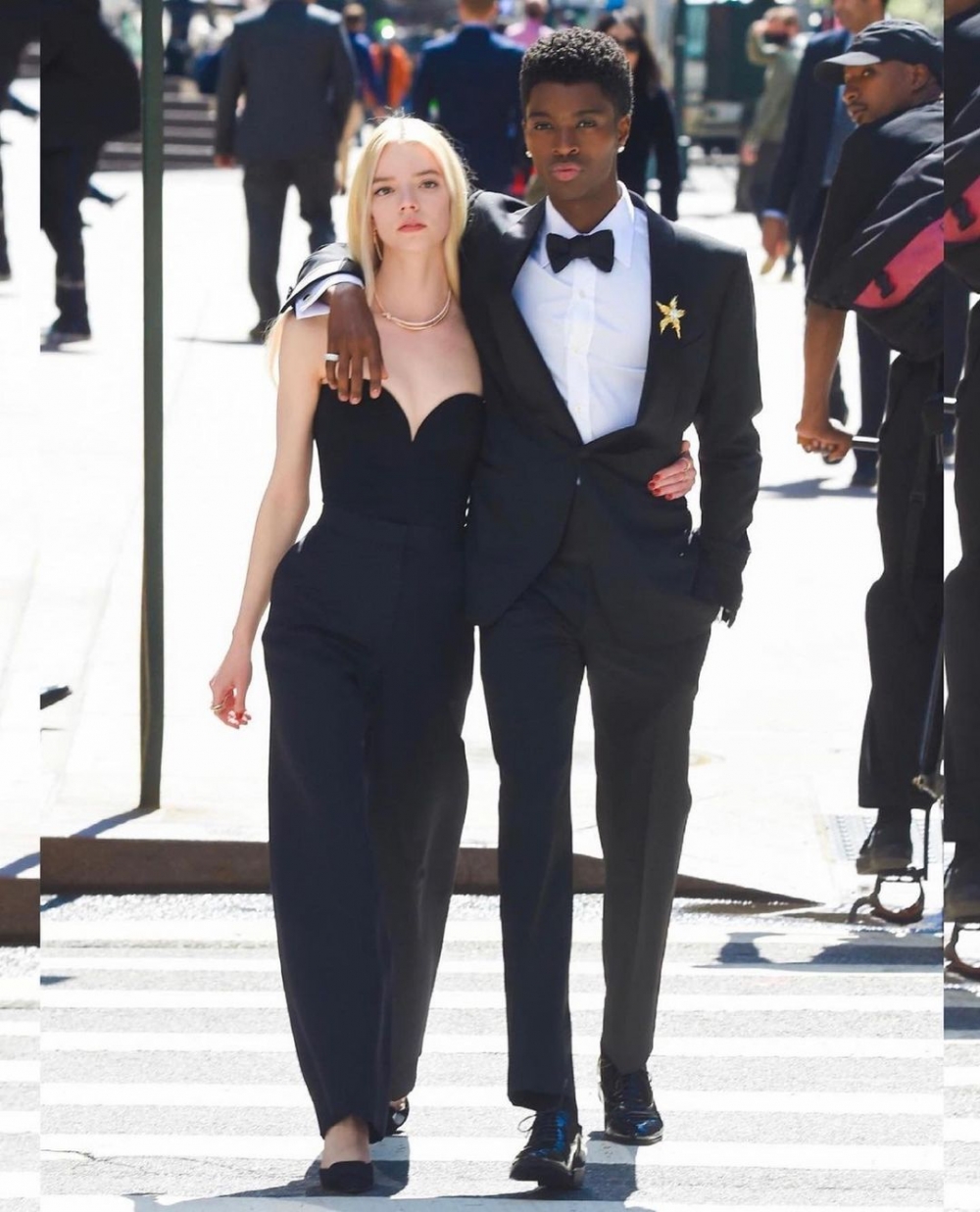 他與Anya Taylor-Joy一起為Tiffany & Co.拍攝的形象廣告。