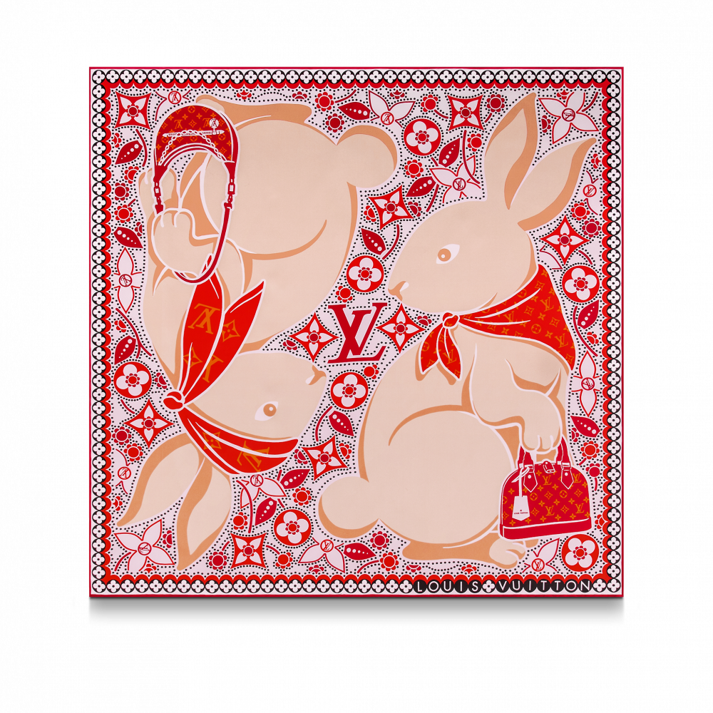 Precious Rabbit 70方巾