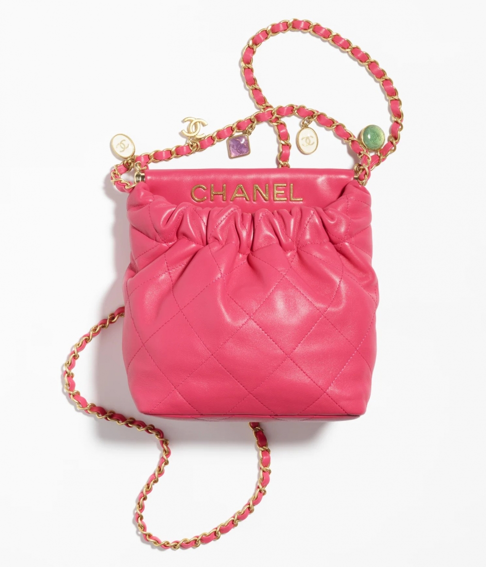 CHANEL Small Bucket Bag-Pink