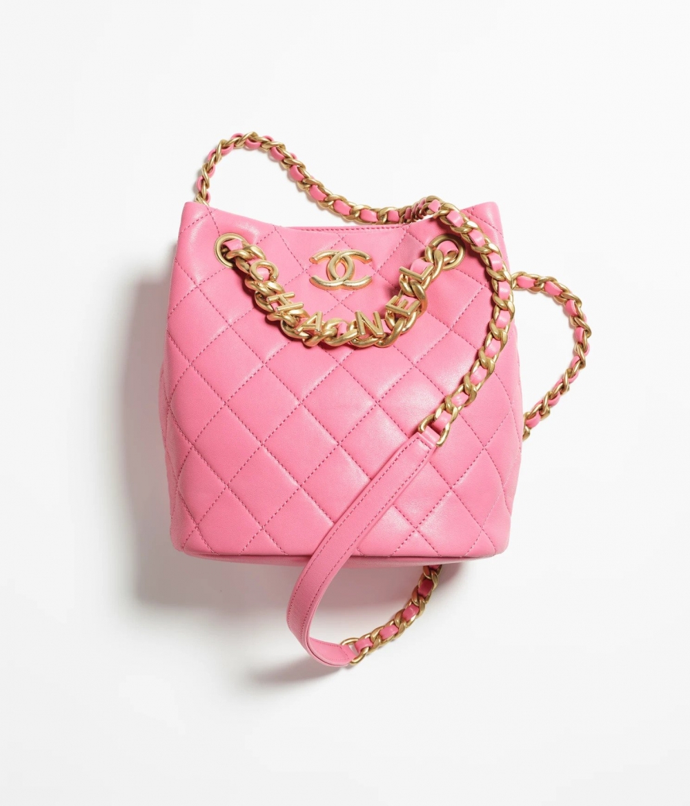 CHANEL Small Bucket Bag-Light Pink
