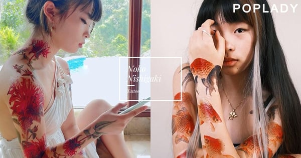 6歲的第一件作品刻畫在爸爸身上：世上最年輕的日本紋身藝術家Noko Nishigaki！