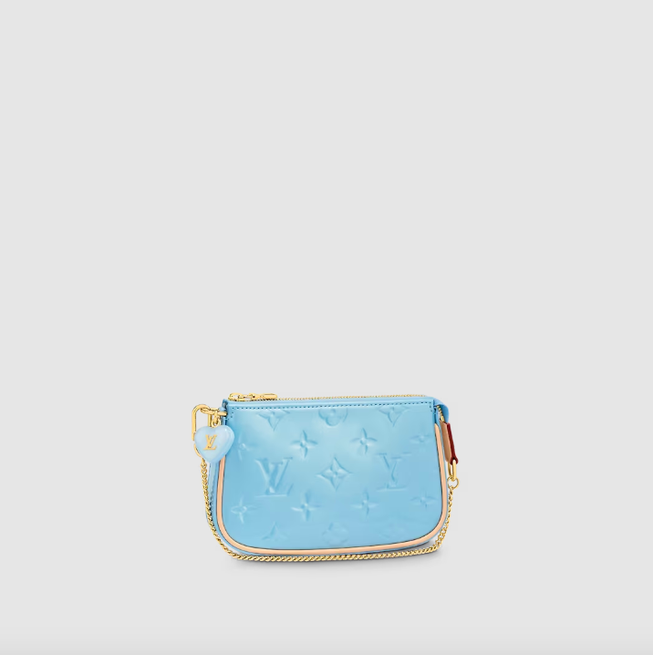 水藍色的Mini Pochette Accessoires。
