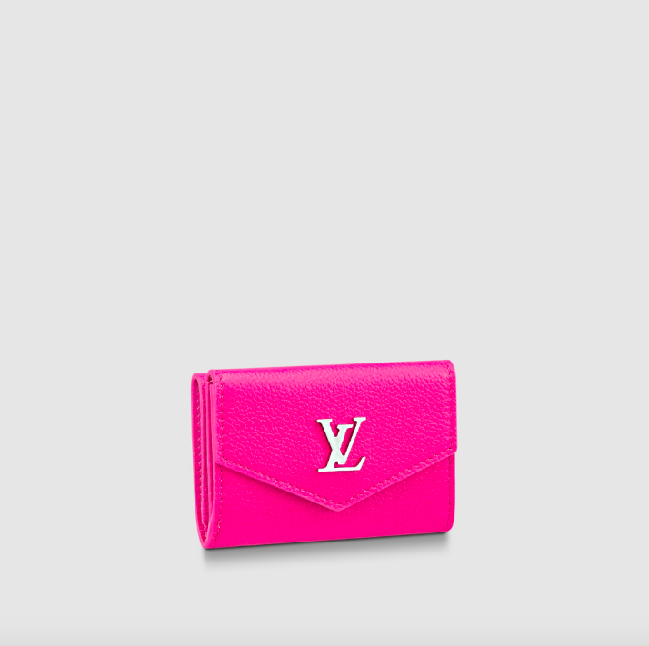 桃紅色的Lockmini Wallet。