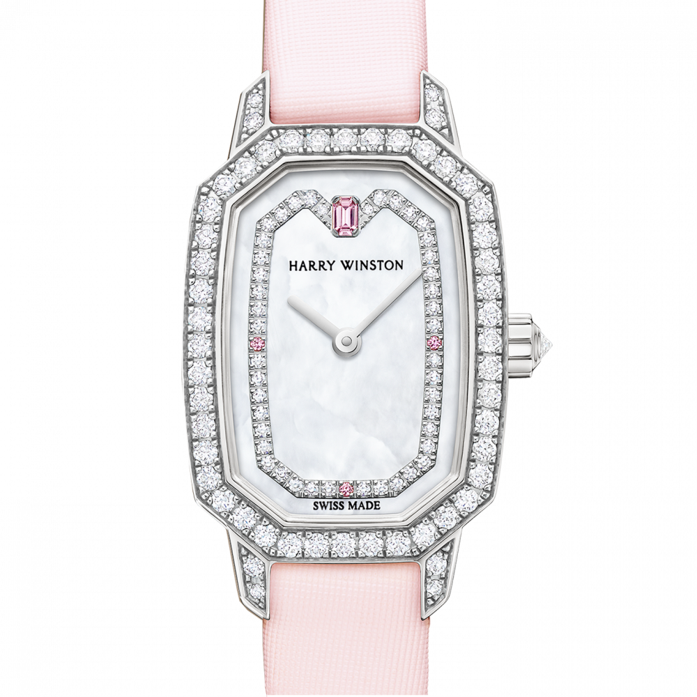 粉色緞面錶帶讓你一舉一動散發醉人清新氣質