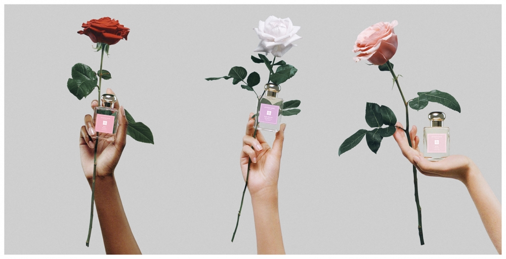 情人節不敗的玫瑰香氣!Red Roses紅玫瑰 HK$970 50ml、Rose Water & Vanilla玫瑰花水與香草 HK$970 50ml、Rose Blush玫瑰果凍 HK$970 50ml