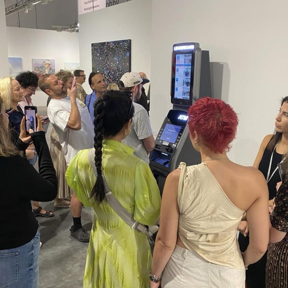 在Art Basel Miami上受到討論的那台ATM。