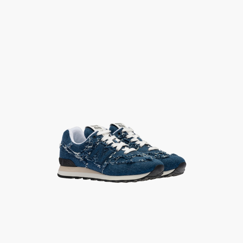 New Balance 574 x Miu Miu牛仔布運動鞋