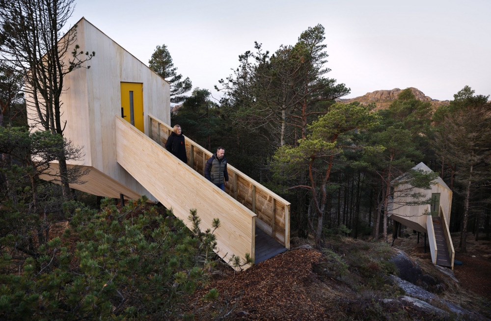 位於挪威奧格納的小木屋Trekronå。