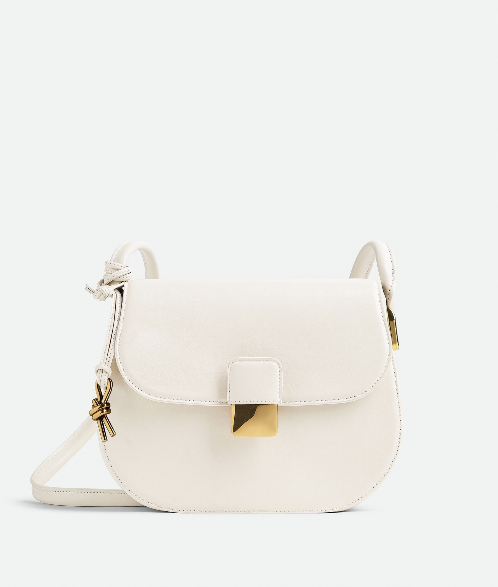 小型Bottega Veneta Desiree Cross-Body Bag白色